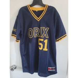 Vintage Rare Orix Blue Wave Ichiro Suzuki Navy Jersey